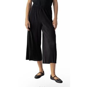 Sanctuary Plisse Pleated Pull-On‎ Culotte Pants BLACK XL